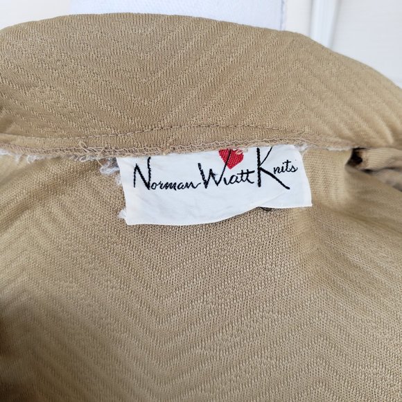 Vintage Norman Wiatt Knits Button down Dress 1970s - Picture 2 of 10